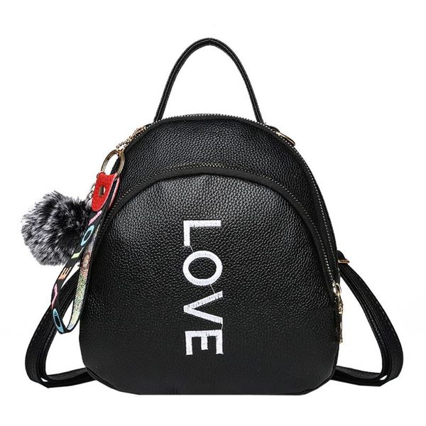 girl hairball pu leather backpack women travel knapsack classic small rucksack casual students letter school bag lady package
girl hairball pu leather backpack women travel knapsack classic small rucksack casual students letter school bag lady package