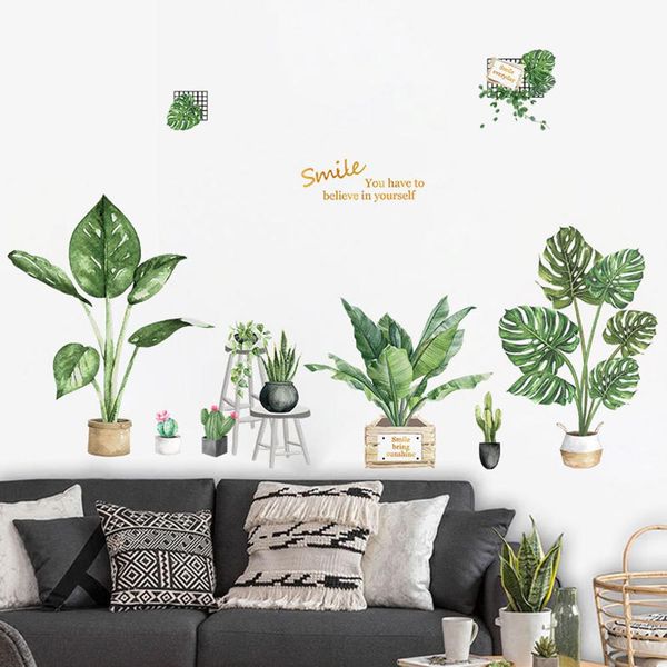 2pcs tropical leaves cactus bonsai wall sticker decal living room bedroom sofa background decor
2pcs tropical leaves cactus bonsai wall sticker decal living room bedroom sofa background decor