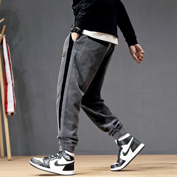 autumn winter fashion men jeans loose fit spliced designer casual corduroy harem pants streetwear hip hop joggers pants men, Blue
autumn winter fashion men jeans loose fit spliced designer casual corduroy harem pants streetwear hip hop joggers pants men, Blue