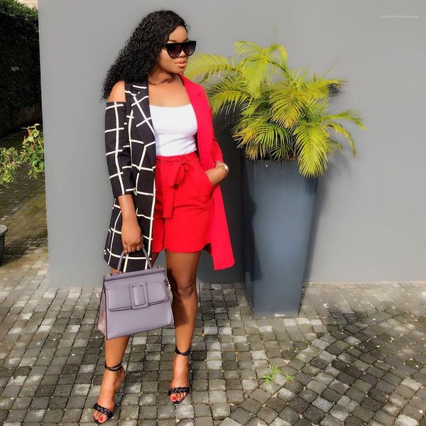 клетчатый нагрудный вырез кардиган карандаш шорты брюки женщины повседневный костюм женщины панельные 2шт брюки дамы, White
клетчатый нагрудный вырез кардиган карандаш шорты брюки женщины повседневный костюм женщины панельные 2шт брюки дамы, White