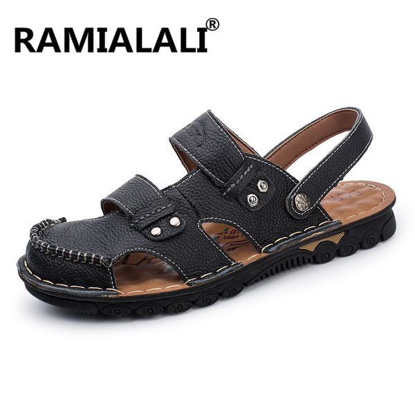 men's shoes summer beach sandals men leather causal shoes men breathable sandals men comfortable slippers footwear t200420, Black
men's shoes summer beach sandals men leather causal shoes men breathable sandals men comfortable slippers footwear t200420, Black