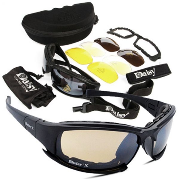 tactical daisy glasses goggles army sunglasses with 4 lens original box men womens tactical eyewear sunglass gafas, Black
tactical daisy glasses goggles army sunglasses with 4 lens original box men womens tactical eyewear sunglass gafas, Black