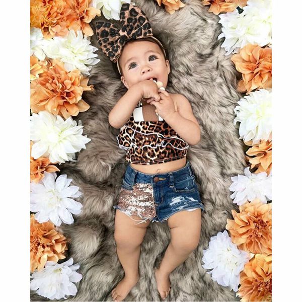 toddler kid child baby girl summer leopard sling crop denim shorts headband 3pcs clothes set outfit costume clothing 1-6y, White
toddler kid child baby girl summer leopard sling crop denim shorts headband 3pcs clothes set outfit costume clothing 1-6y, White