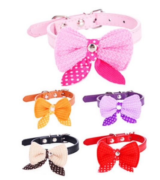 wool bowknot pu leather dog collar cute pet cat collars fashion puppy teddy bow necklace 6 colors
wool bowknot pu leather dog collar cute pet cat collars fashion puppy teddy bow necklace 6 colors