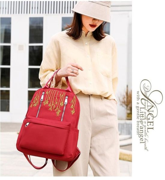 2020 new backpack female fashion embroidery thread leisure travel backpack ladies
2020 new backpack female fashion embroidery thread leisure travel backpack ladies