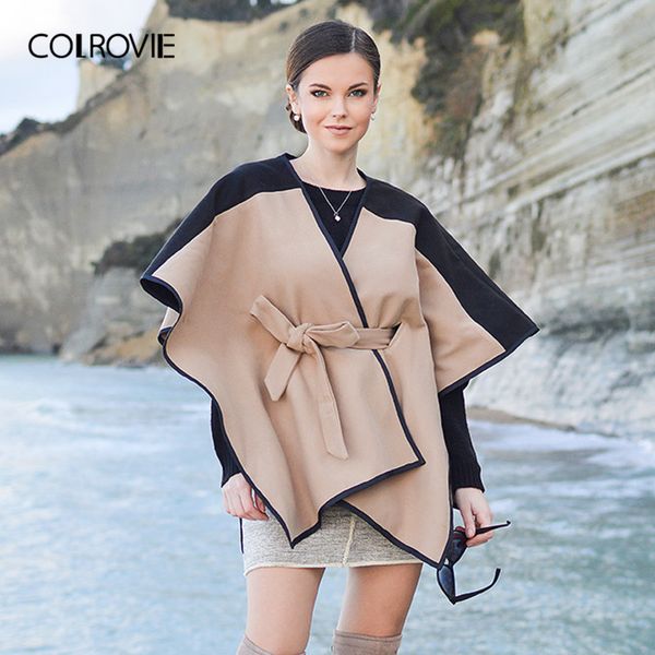 colrovie khaki fashion cut and sew lace up women coat 2018 autumn elegant female belted coats modern lady highstreet coat, Black
colrovie khaki fashion cut and sew lace up women coat 2018 autumn elegant female belted coats modern lady highstreet coat, Black