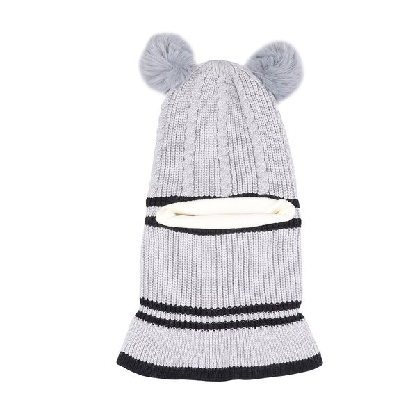 kids hat neckerchief suit windproof one-piece hat children's warm scarf knitted double balls hat grey
kids hat neckerchief suit windproof one-piece hat children's warm scarf knitted double balls hat grey