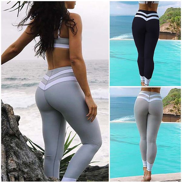 2019 women high waist yoga fitness leggings running gym sports pants trousers skinny, White;red
2019 women high waist yoga fitness leggings running gym sports pants trousers skinny, White;red