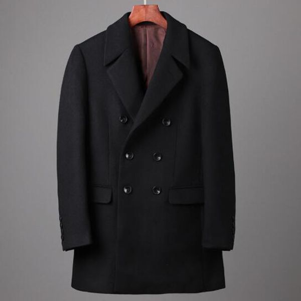 a16 men's autumn and winter thick woolen coat straight men's double breasted mens coats, Black
a16 men's autumn and winter thick woolen coat straight men's double breasted mens coats, Black