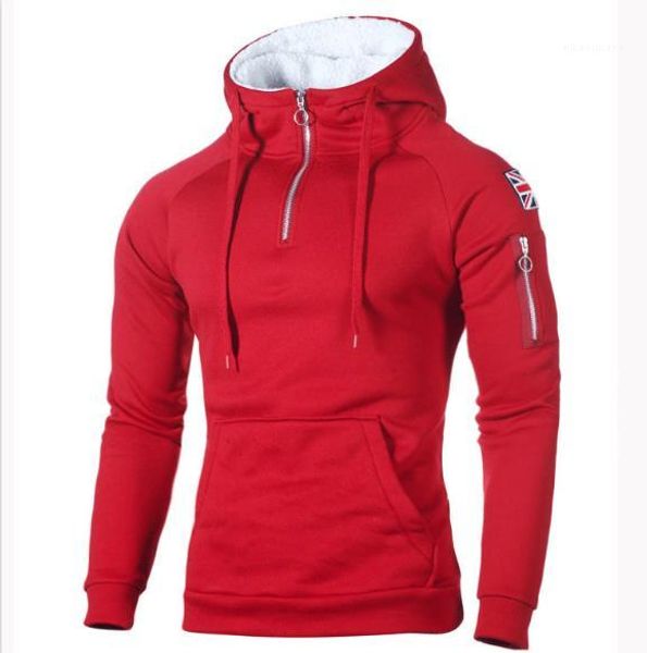 decorative zip neckline hooded long sleeve sleeve rice sticker pocket sweatshirt new arrival hoodies men's sweater, Black
decorative zip neckline hooded long sleeve sleeve rice sticker pocket sweatshirt new arrival hoodies men's sweater, Black