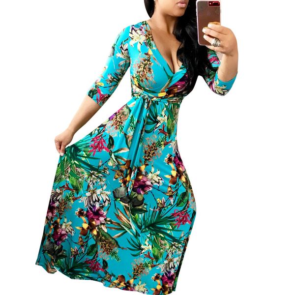 ym-popular european and american womens v-neck beautifully printed large size and floor dress, White;black
ym-popular european and american womens v-neck beautifully printed large size and floor dress, White;black