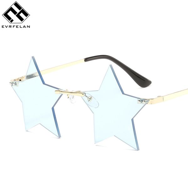 fashion star shaped sunglasses women personality rimless sun glasses alloy frame eyewear ladies stylish clear lens glasses gafas, White;black
fashion star shaped sunglasses women personality rimless sun glasses alloy frame eyewear ladies stylish clear lens glasses gafas, White;black