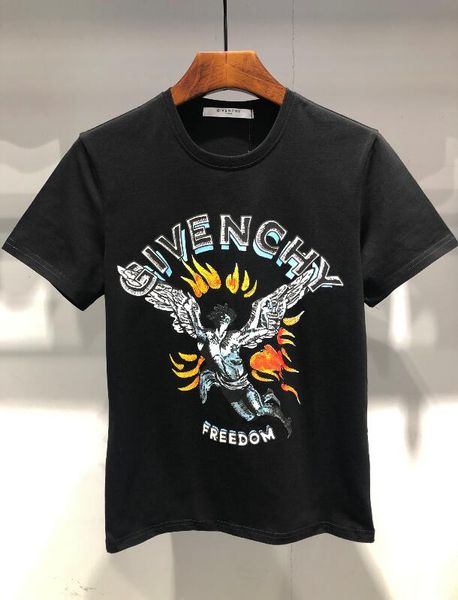 Крылья ангела мультфильм с коротким рукавом 2019 с летом тонкий спортивный футболк