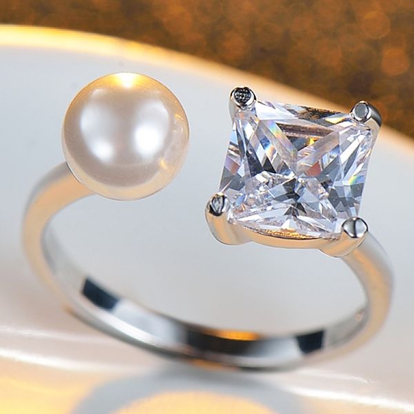 korean 925 silver jewelry simple square zircon pearl ring princess adjustable silver wholesale jewelry
korean 925 silver jewelry simple square zircon pearl ring princess adjustable silver wholesale jewelry