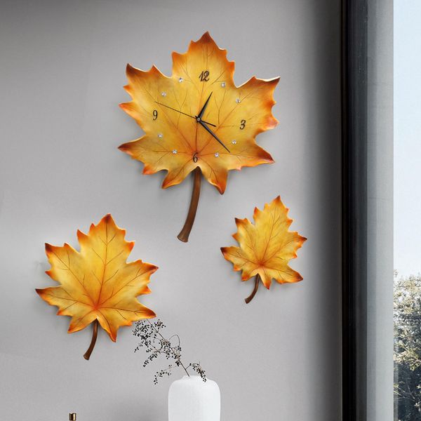 creative maple clocks modern simple wall watch home living room decorative ginkgo wall clock personality mute quartz clock
creative maple clocks modern simple wall watch home living room decorative ginkgo wall clock personality mute quartz clock