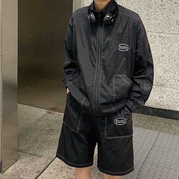 men's tracksuits 2021spring and summer youth jacket shorts set fashion casual loose stand collar two-piece black/khaki/gray
men's tracksuits 2021spring and summer youth jacket shorts set fashion casual loose stand collar two-piece black/khaki/gray
