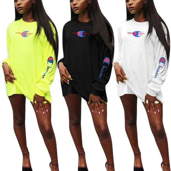 Women Big C Letters Printed Casual Dress Spring Summer Champ O-neck Mini Dresses
Women Big C Letters Printed Casual Dress Spring Summer Champ O-neck Mini Dresses