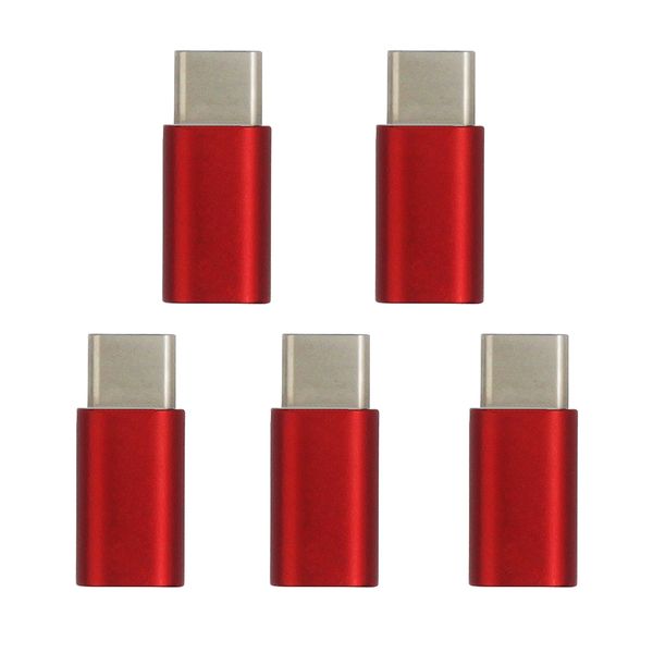 5pcs aluminium alloy micro usb to usb 3.1 type-c data sync charging adapters
5pcs aluminium alloy micro usb to usb 3.1 type-c data sync charging adapters