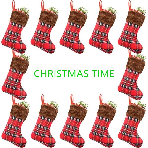 christmas santa socks gift stocking 9" tree decoration red plaid holiday party gift bag bulk boy
christmas santa socks gift stocking 9" tree decoration red plaid holiday party gift bag bulk boy