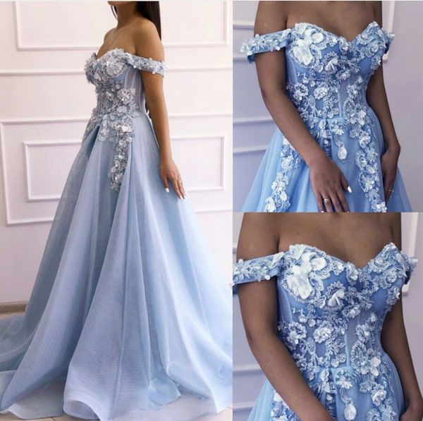 light blue prom dresses off the shoulder appliqued beads lace formal evening dress off the shoulder a line robes de soirée, Black
light blue prom dresses off the shoulder appliqued beads lace formal evening dress off the shoulder a line robes de soirée, Black