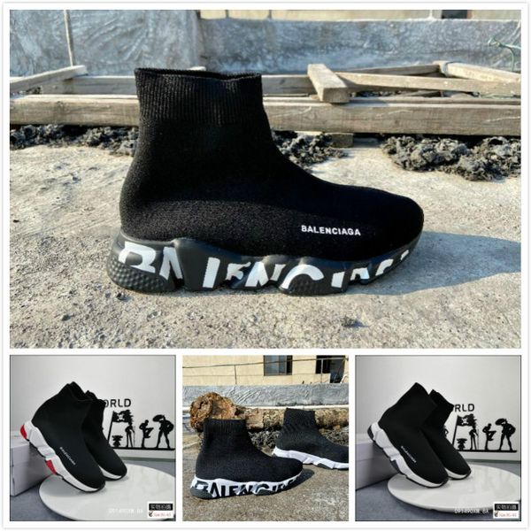 running casual balenciaga shoes flat fashion sock boots women new slip-on elastic cloth speed trainer men sports shoes 1688, Black 
running casual balenciaga shoes flat fashion sock boots women new slip-on elastic cloth speed trainer men sports shoes 1688, Black