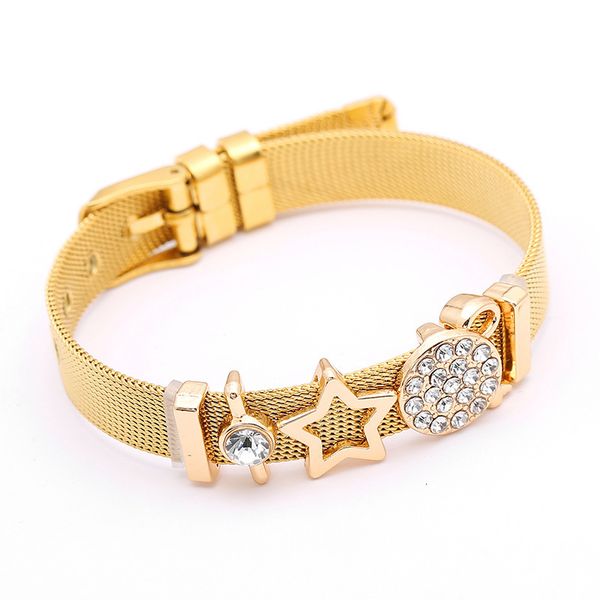 stainless steel bracelet trend diy star parts bracelet ornaments, Golden;silver
stainless steel bracelet trend diy star parts bracelet ornaments, Golden;silver