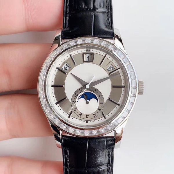 km factory complex function timing watch automatic mechanical movement cal.324s watch by 40mm904l diamond ring sapphire crystal glass lunar, Slivery;brown
km factory complex function timing watch automatic mechanical movement cal.324s watch by 40mm904l diamond ring sapphire crystal glass lunar, Slivery;brown