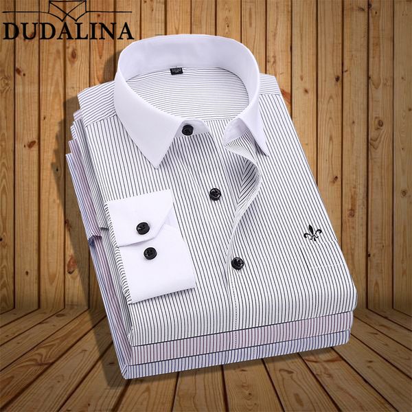 plus size 9xl dudalina stripe embroidery fashion blusa camisa social stripe long sleeve slim fit shirt men floral clothing male, White;black
plus size 9xl dudalina stripe embroidery fashion blusa camisa social stripe long sleeve slim fit shirt men floral clothing male, White;black
