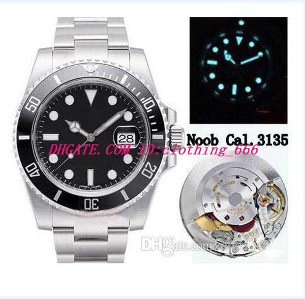 superedition 904l steel v9 version mens automatic cal 3135 watch black green ceramic bezel dial 116610 eta waterproof men watches wristwatch, Slivery;brown
superedition 904l steel v9 version mens automatic cal 3135 watch black green ceramic bezel dial 116610 eta waterproof men watches wristwatch, Slivery;brown