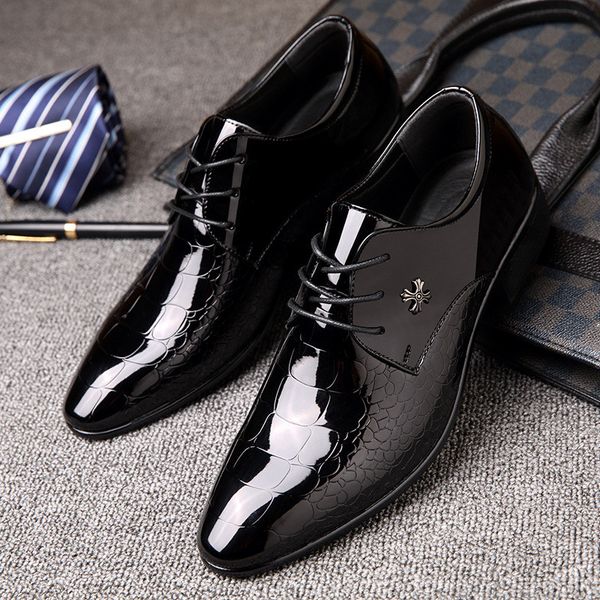 dress shoes luxury business leather men breathable rubber formal male office wedding flats footwear mocassin homme, Black
dress shoes luxury business leather men breathable rubber formal male office wedding flats footwear mocassin homme, Black