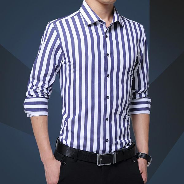 2020 spring and autumn cotton long-sleeved men shirt fashion stripes business casual shirt for men plus size -5xl, White;black
2020 spring and autumn cotton long-sleeved men shirt fashion stripes business casual shirt for men plus size -5xl, White;black