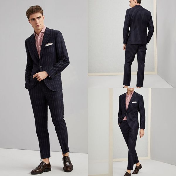 pinstripe groom tuxedos navy mens wedding peaked lapel pants suits men jacket blazer prom/dinner 2 pieces (jacket+pants), Black;gray
pinstripe groom tuxedos navy mens wedding peaked lapel pants suits men jacket blazer prom/dinner 2 pieces (jacket+pants), Black;gray