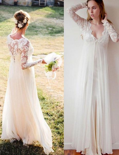 длина элегантный boho свадебные платья с длинным рукавом v шеи кружева топ шифон этаж bohemian свадебные платья 2020 страна свадьба нестанда, White
длина элегантный boho свадебные платья с длинным рукавом v шеи кружева топ шифон этаж bohemian свадебные платья 2020 страна свадьба нестанда, White