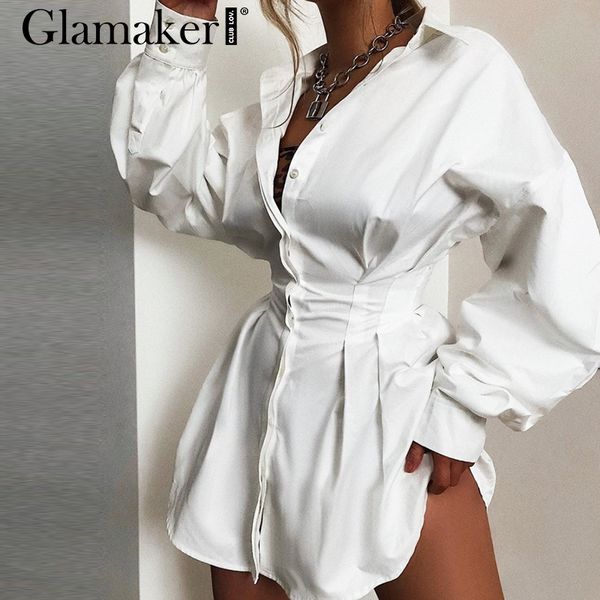 glamaker batwing sleeve white mini dress women office lady pleated blouse shirt dress autumn high waist slim elegant short, Black;gray
glamaker batwing sleeve white mini dress women office lady pleated blouse shirt dress autumn high waist slim elegant short, Black;gray