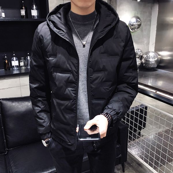 2019 down jacket men winter portability warm 90% white duck down hooded man coat, Black
2019 down jacket men winter portability warm 90% white duck down hooded man coat, Black