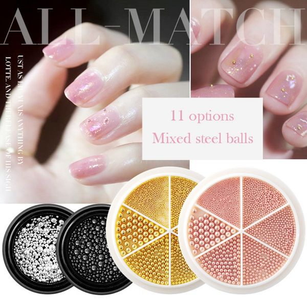 3d metal nail art charm stainless steel caviar beads nail decoration gold silver rose gold black bead stud manicure diy 1, Silver;gold
3d metal nail art charm stainless steel caviar beads nail decoration gold silver rose gold black bead stud manicure diy 1, Silver;gold