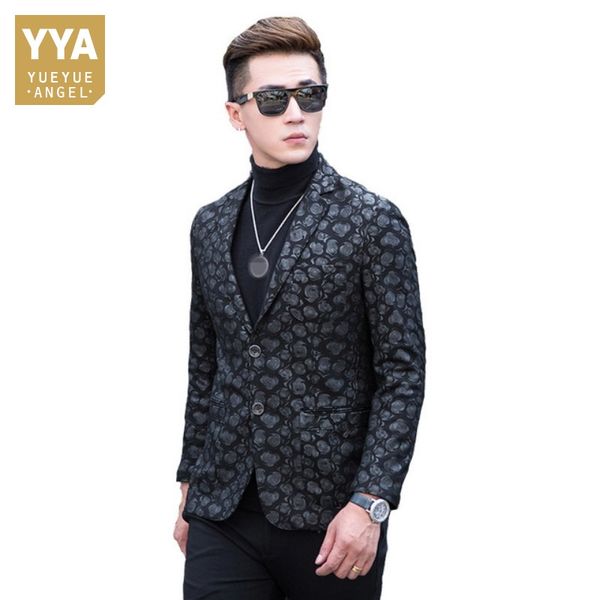 2019 designer sheepskin genuine leather suits jackets mens fashion floral real leather blazer coats business casual overcoats, Black
2019 designer sheepskin genuine leather suits jackets mens fashion floral real leather blazer coats business casual overcoats, Black