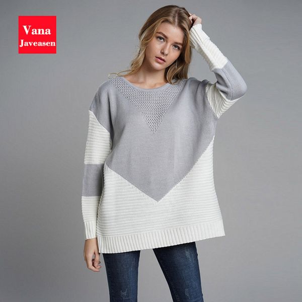 women's sweaters vana javeasen knitted sweater women loose o-neck pullover harajuku warm knitwear long sleeve female jersey mujer, White;black
women's sweaters vana javeasen knitted sweater women loose o-neck pullover harajuku warm knitwear long sleeve female jersey mujer, White;black