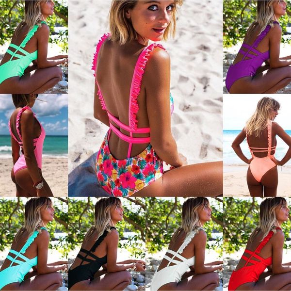 цельное сексуальное женское бикини с принтом цвета 2019, новое, White;black 
цельное сексуальное женское бикини с принтом цвета 2019, новое, White;black