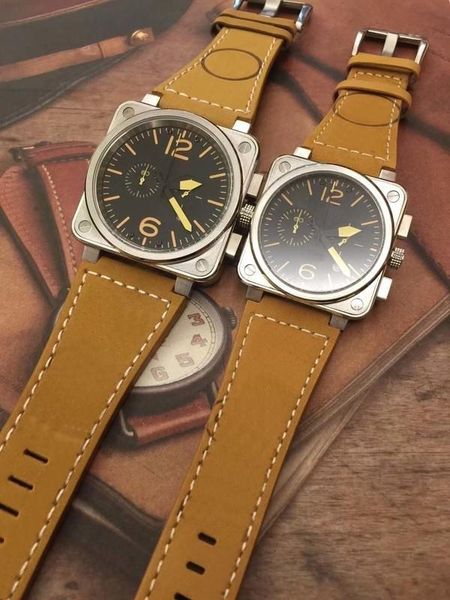 wristwatch aviation chronograph quartz heritage black dial mens watches diver brown leather strap steel case fashion wristwatches, Slivery;brown
wristwatch aviation chronograph quartz heritage black dial mens watches diver brown leather strap steel case fashion wristwatches, Slivery;brown