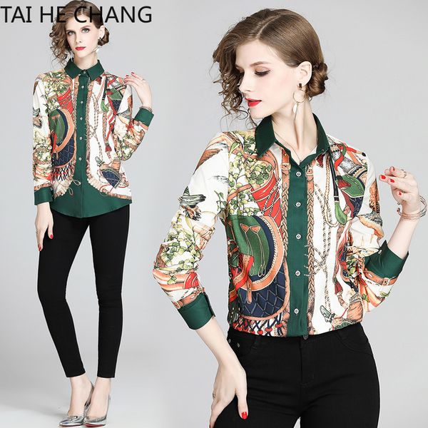 women's blouses & shirts 2021 fashion women clothing casual print long sleeve vintage slim shirt, White
women's blouses & shirts 2021 fashion women clothing casual print long sleeve vintage slim shirt, White