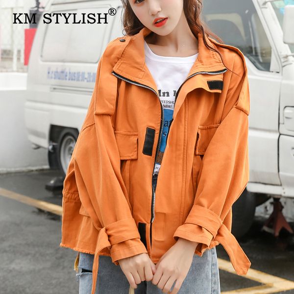 km stylish 2019 осень новый женский весна корейский с длинным рукавом пальто твердый карман свободный порт ветер ретро куртка короткая верхн, Black;brown
km stylish 2019 осень новый женский весна корейский с длинным рукавом пальто твердый карман свободный порт ветер ретро куртка короткая верхн, Black;brown