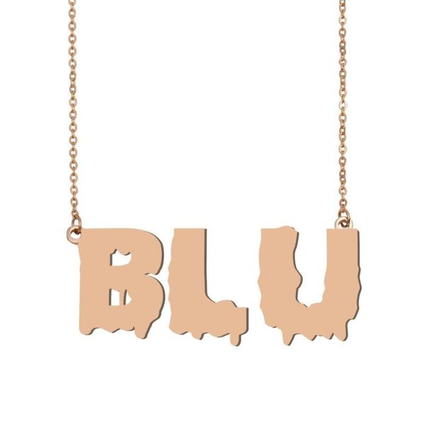 blu name necklace , cool bloody art name necklace for halloween and santa's day jewelry gift for kids boys girls, Silver
blu name necklace , cool bloody art name necklace for halloween and santa's day jewelry gift for kids boys girls, Silver