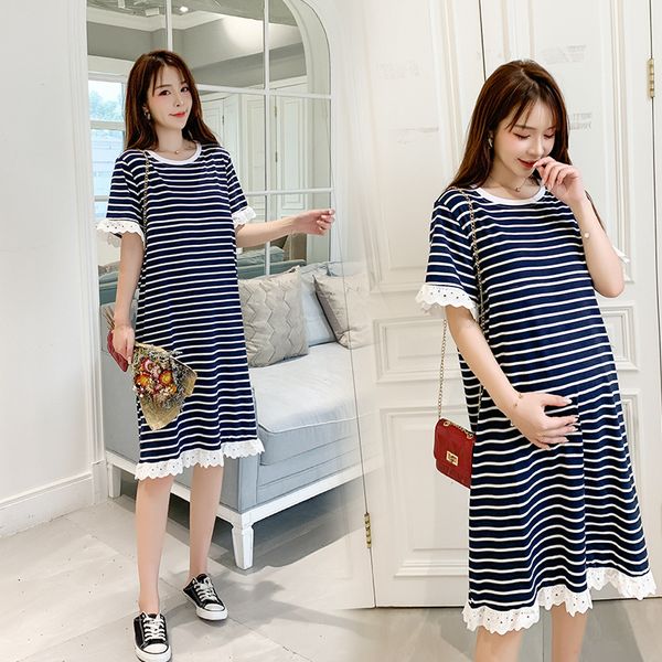 2020 new fashion women pregnant maternity nursing stripe breastfeeding summer loose dress beach clothes for pregnant women, White
2020 new fashion women pregnant maternity nursing stripe breastfeeding summer loose dress beach clothes for pregnant women, White