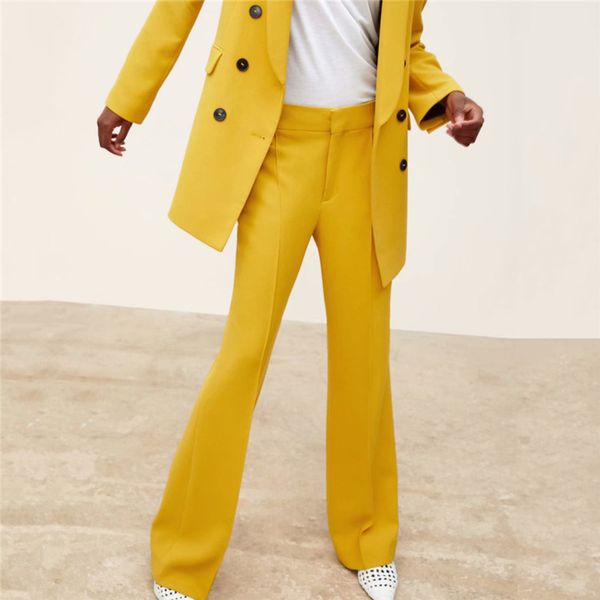 style yellow wide leg pants high waist zipper design office wear full length trousers female casual long pantalones 9021, Black;white
style yellow wide leg pants high waist zipper design office wear full length trousers female casual long pantalones 9021, Black;white