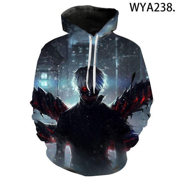 2020 new tokyo ghoul hoodie hip-hop street clothing printed men/women cool autumn and winter comfortable jacket sweatshirt, Black
2020 new tokyo ghoul hoodie hip-hop street clothing printed men/women cool autumn and winter comfortable jacket sweatshirt, Black