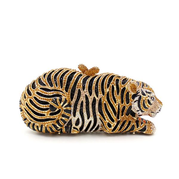 dgrain gold black women crystal clutch bag tiger evening purse minaudiere handbag wedding party bag small bridal chain shoulder dinner bag
dgrain gold black women crystal clutch bag tiger evening purse minaudiere handbag wedding party bag small bridal chain shoulder dinner bag