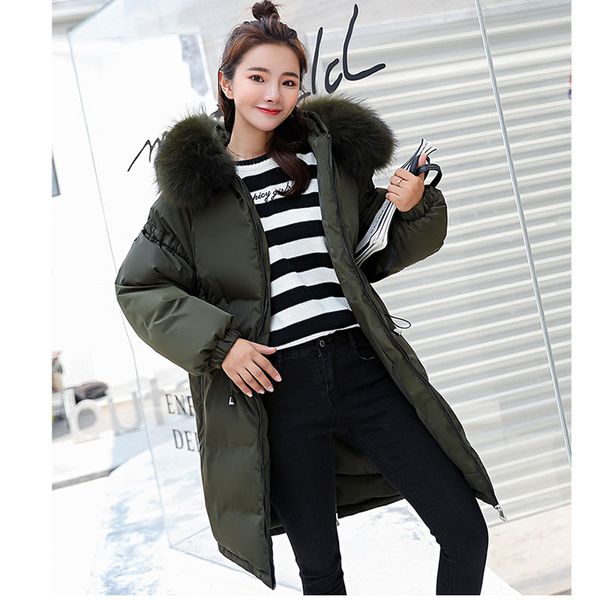 fashion hooded female jackets korean style casual loose winter women parkas zipper pocket thicken warm feminine coats plus size, Black
fashion hooded female jackets korean style casual loose winter women parkas zipper pocket thicken warm feminine coats plus size, Black