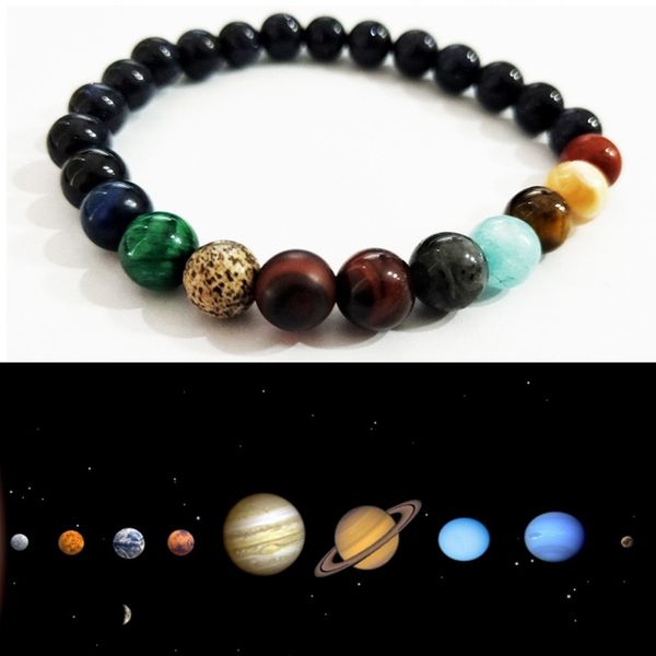 fashion eight planets beaded bracelet natural stone universe elastic couple bracelet for women men jewelry gifts drop shipping, Black
fashion eight planets beaded bracelet natural stone universe elastic couple bracelet for women men jewelry gifts drop shipping, Black