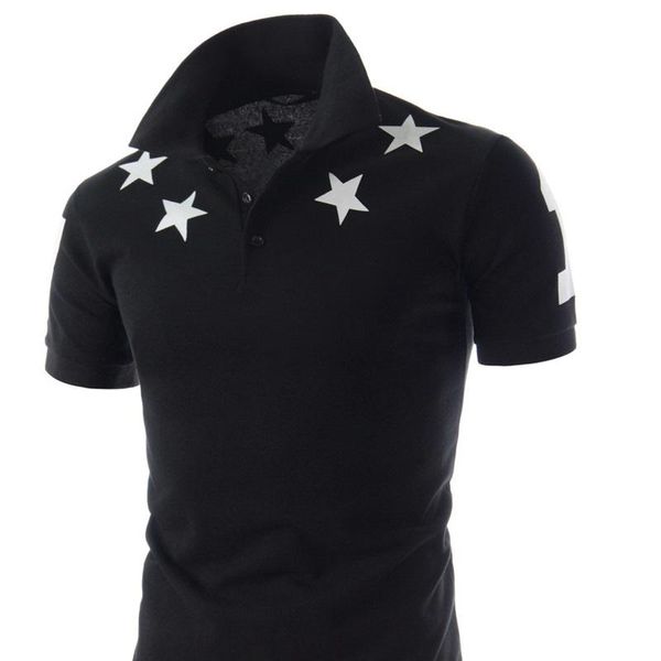 breathable men 's silm fit summer new five -pointed star print men 's fashion cotton short sleeve polo shirt elegant, White;black
breathable men 's silm fit summer new five -pointed star print men 's fashion cotton short sleeve polo shirt elegant, White;black